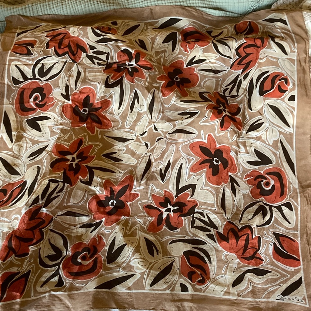 Vintage Oscar de la Renta Silk Scarf